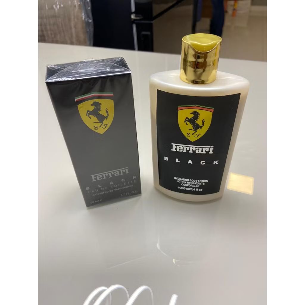KIT PERFUME + HIDRATANTE FERRARI BLACK