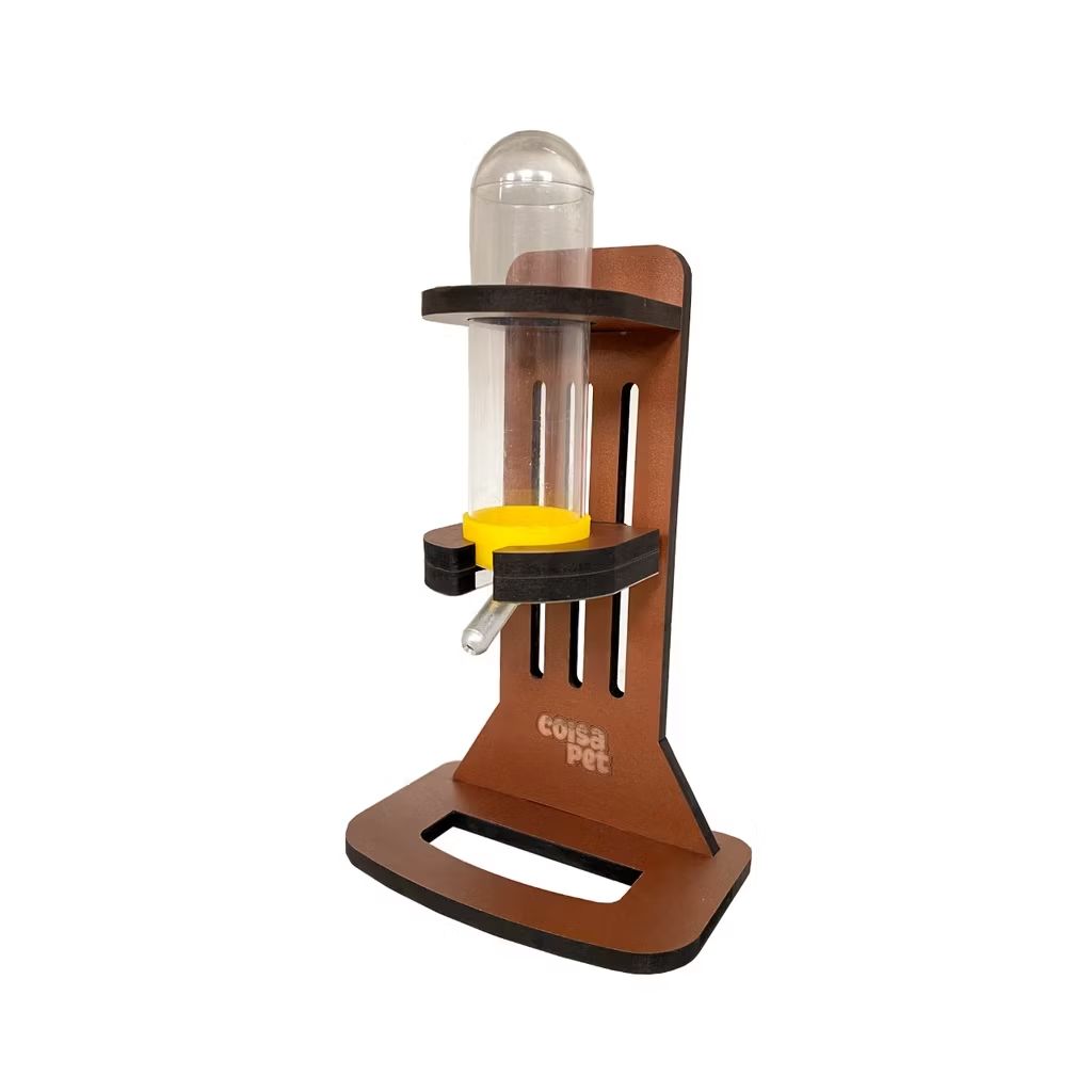 Suporte Regulável para Bebedouro de Roedores Hamster Porquinho da Índia Coelho - Acompanha Bebedouro 75ml