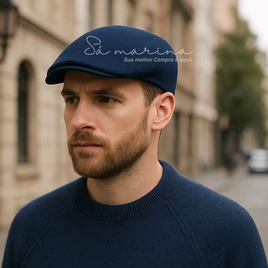 Boné Boina Masculina Italiano Estilo Artista TECIDO