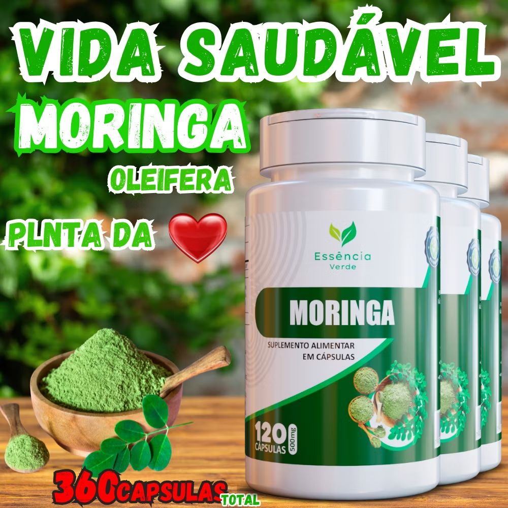 Moringa Planta Oleifera 120 Capsulas 100% Pura